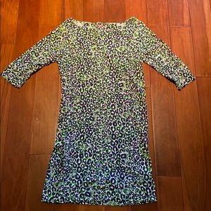 Lilly Pulitzer animal print 3/4 sleeve dress